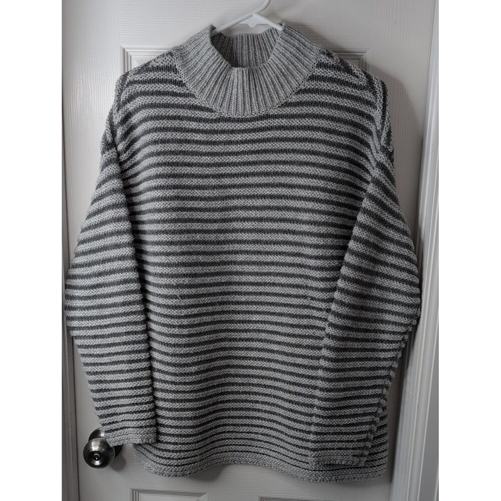 Haven Well Within Wool Blend Women's Striped Crewneck Sweater Size S